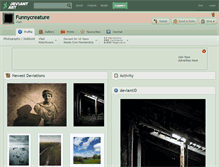 Tablet Screenshot of funnycreature.deviantart.com