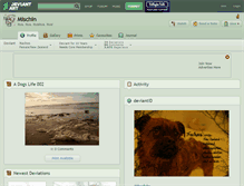 Tablet Screenshot of mischin.deviantart.com