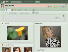 Tablet Screenshot of maythestars.deviantart.com