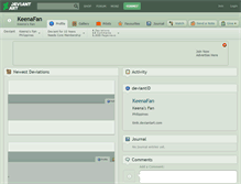 Tablet Screenshot of keenafan.deviantart.com