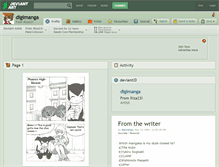 Tablet Screenshot of digimanga.deviantart.com