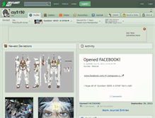 Tablet Screenshot of csy5150.deviantart.com