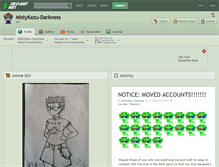 Tablet Screenshot of mistykazu-darkness.deviantart.com