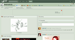 Desktop Screenshot of deadcreativity.deviantart.com
