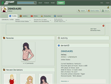 Tablet Screenshot of diin0s4urs.deviantart.com