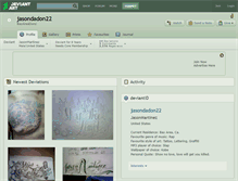 Tablet Screenshot of jasondadon22.deviantart.com