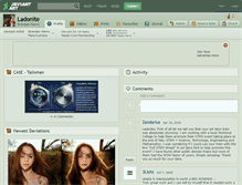 Tablet Screenshot of ladonite.deviantart.com