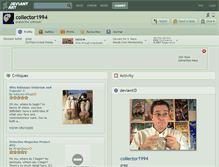 Tablet Screenshot of collector1994.deviantart.com