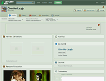 Tablet Screenshot of give-me-laugh.deviantart.com