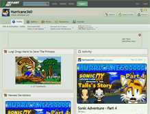 Tablet Screenshot of hurricane360.deviantart.com