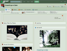 Tablet Screenshot of creamcup-a-cake.deviantart.com