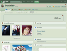 Tablet Screenshot of demochalatte.deviantart.com