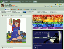 Tablet Screenshot of masterofra.deviantart.com
