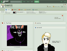 Tablet Screenshot of e-mart123.deviantart.com