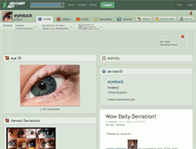 Tablet Screenshot of eyestock.deviantart.com