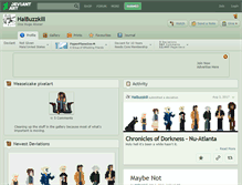 Tablet Screenshot of halbuzzkill.deviantart.com