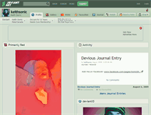 Tablet Screenshot of keithsonic.deviantart.com