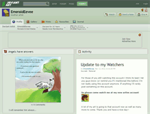 Tablet Screenshot of emeraldeevee.deviantart.com