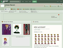 Tablet Screenshot of cartoon-racoon.deviantart.com