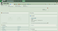 Desktop Screenshot of erratic-static.deviantart.com