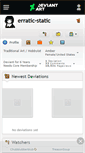 Mobile Screenshot of erratic-static.deviantart.com