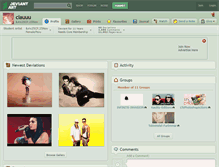 Tablet Screenshot of clauuu.deviantart.com