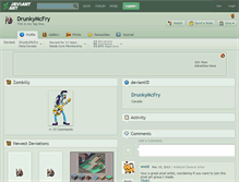 Tablet Screenshot of drunkymcfry.deviantart.com
