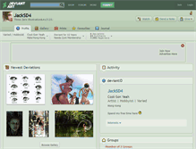 Tablet Screenshot of jacksd4.deviantart.com
