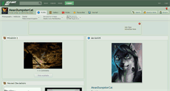 Desktop Screenshot of meandumpstercat.deviantart.com