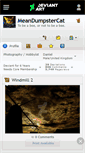 Mobile Screenshot of meandumpstercat.deviantart.com