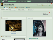 Tablet Screenshot of meandumpstercat.deviantart.com