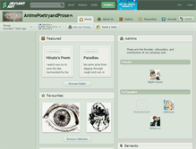 Tablet Screenshot of animepoetryandprose.deviantart.com