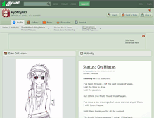 Tablet Screenshot of kyotoyuki.deviantart.com