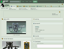 Tablet Screenshot of kehlan.deviantart.com