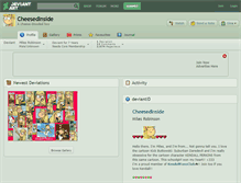 Tablet Screenshot of cheesedinside.deviantart.com
