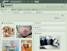 Tablet Screenshot of mariposa77.deviantart.com