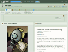 Tablet Screenshot of mazzera.deviantart.com