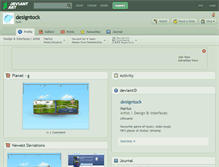 Tablet Screenshot of designtock.deviantart.com