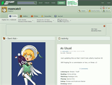 Tablet Screenshot of mooncats5.deviantart.com