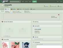 Tablet Screenshot of emocola96.deviantart.com