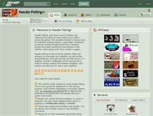 Tablet Screenshot of needle-felting.deviantart.com