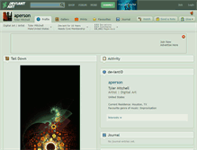Tablet Screenshot of aperson.deviantart.com