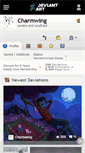Mobile Screenshot of charmwing.deviantart.com
