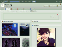 Tablet Screenshot of charmwing.deviantart.com