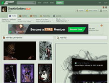 Tablet Screenshot of chaoticgoddess.deviantart.com