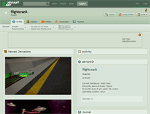 Tablet Screenshot of flightcrank.deviantart.com