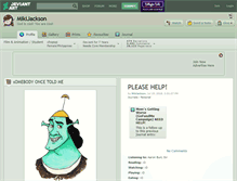 Tablet Screenshot of mikijackson.deviantart.com
