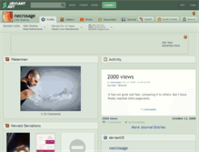 Tablet Screenshot of necrosage.deviantart.com