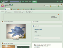 Tablet Screenshot of gates-of-hell.deviantart.com