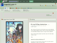 Tablet Screenshot of dragongirl-lucky-13.deviantart.com